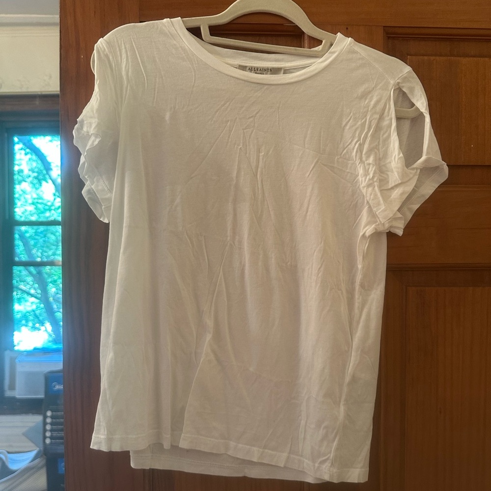 Allsaints White Short Sleeve T-Shirt